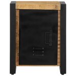 vidaXL Tables de chevet 2 Pièces bois de manguier massif brut