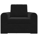 vidaXL Canapé-Lit Noir 98 x 71 x 83 cm Velours