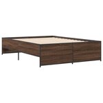 vidaXL Cadre de lit sans matelas chêne marron 140x190 cm