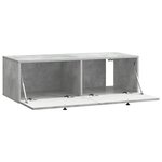 vidaXL Meuble TV mural Gris béton 98 x 41 x 30 cm Bois d'ingénierie