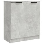 vidaXL Buffets 3 Pièces gris béton bois d'ingénierie