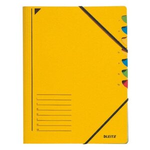Classeur trieur, format A4, 7 compartiments, jaune LEITZ