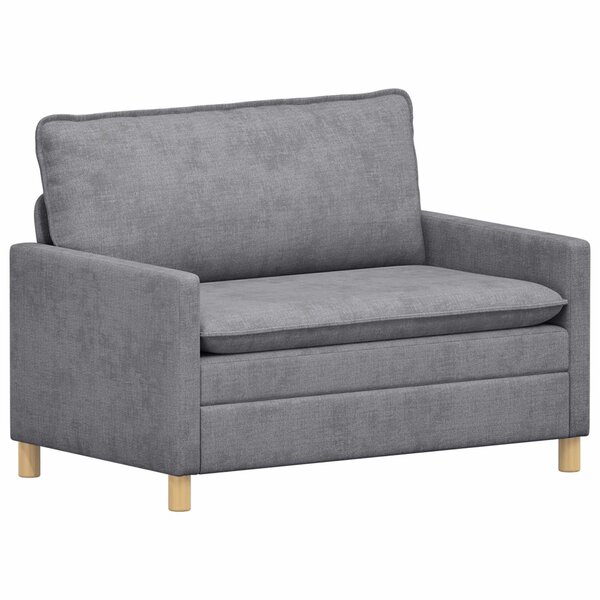 vidaXL Canapé Gris clair 126 x 81 x 87 5 cm Polyester