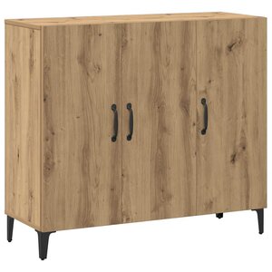 vidaXL Buffet chêne artisanal 90x34x80 cm bois d'ingénierie