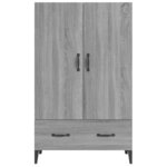 vidaXL Buffet Sonoma gris 70x31x115 cm Bois d'ingénierie