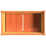 vidaXL Jardinière cire marron 90x50x70 cm bois de pin massif