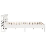 vidaXL Cadre de lit sans matelas blanc 160x200 cm bois de pin massif