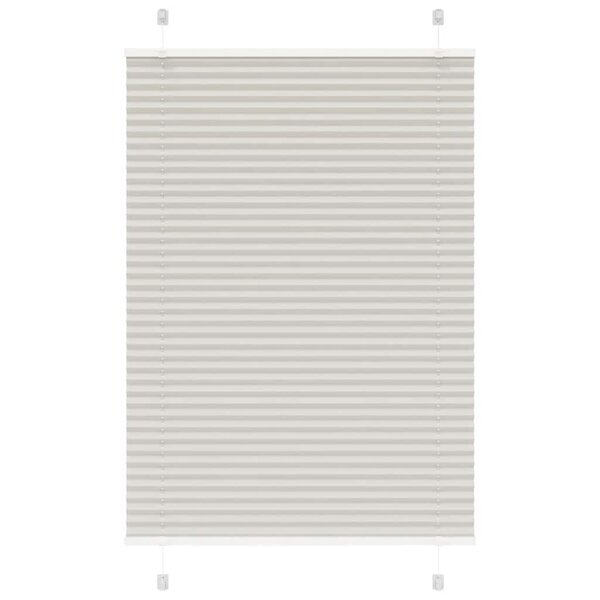 vidaXL Store plissé gris clair 95x100 cm largeur du tissu 94 4 cm