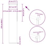 vidaXL Store enrouleur occultant café 45x230cm largeur du tissu 40 7cm