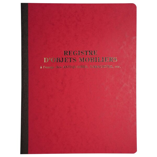 Registre Objets mobiliers - 32 x 24 cm, 80 pages