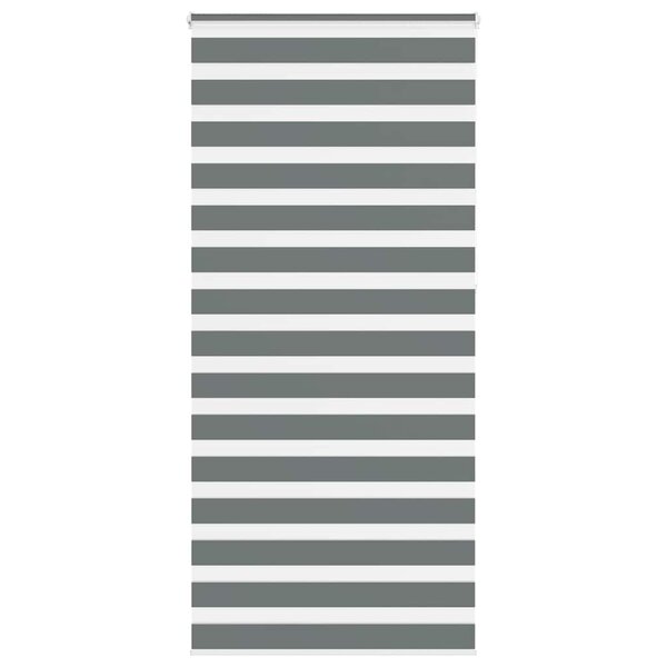 vidaXL Store zèbre gris foncé largeur du tissu 100 9 cm polyester