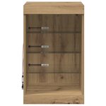 vidaXL Buffet LED Chêne artisanal 41 x 37 x 67 cm Bois d'ingénierie
