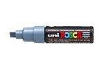 Marqueur pointe large biseautée pc8k 8mm gris ardoise x 6 POSCA