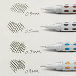 Portemines GRAPHGEAR 1000 Métal 0 5 mm Argent/Noir PENTEL