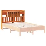 vidaXL Tête de lit avec rangement cire marron 160cm bois massif de pin