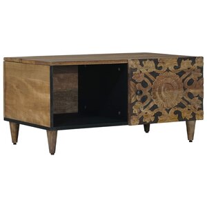 vidaXL Table basse Marron 80 x 50 x 40 cm Bois de mangue massif