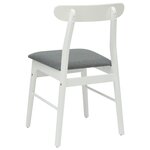 vidaXL Chaise de salle à manger 2 Pièces Blanc et Gris