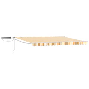 vidaXL Auvent rétractable électrique Orange et Blanc 5 x 3 m