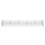 vidaXL Lit surélevé à gabion Acier galvanisé 450x90x50 cm