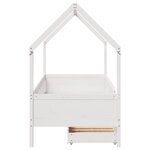 vidaXL Cadre de lit enfants avec tiroirs sans matelas 90x190 cm bois