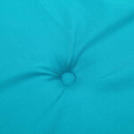 vidaXL Coussins de chaise de jardin lot de 4 turquoise 40x40x4cm tissu