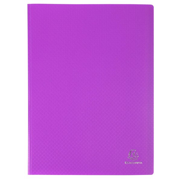 Protège-documents En Polypropylène 5/10e Opak Pochettes Cristal 100 Vues - A4 - Violet - X 10 - Exacompta