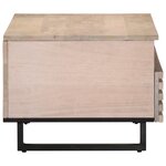vidaXL Table basse 80x55x40 cm bois de manguier massif