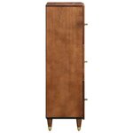 vidaXL Buffet Marron 40 x 33.5 x 110 cm Bois de manguier massif
