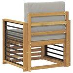 vidaXL Ensemble de canapés d'extérieur Polyester Blanc