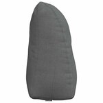 vidaXL Coussin de Dos Gris foncé 45 x 24 x 50 cm tissu