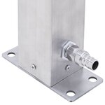 vidaXL Colonne à eau de jardin 60 cm acier inoxydable carré