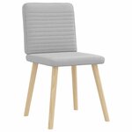 vidaXL Chaises à manger lot de 2 gris nuage tissu
