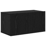 vidaXL Ensemble meuble TV 8 Pièces Chêne noir Bois d'ingénierie