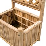vidaXL Lit surélevé de jardin avec treillis Bambou 40 cm