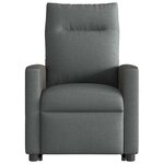 vidaXL Fauteuil de massage inclinable Gris foncé Tissu