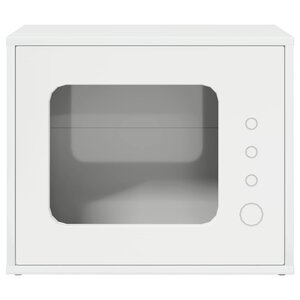 vidaXL Maison pour chat Blanc Brillant 51 x 30 x 42 5 cm