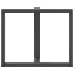 vidaXL Pieds de table à manger en T 2 pièces Anthracite 90x35x(72-73) cm Acier