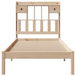 vidaXL Lit bibliothèque sans matelas 100x200 cm bois massif de pin
