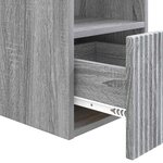vidaXL Armoire de salle de bain Sonoma gris 30 x 35 x 50 cm