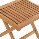 vidaXL Repose-pied pliable 46 5x49x41 5 cm Bois de teck solide