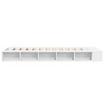 vidaXL Cadre de lit blanc 75x190 cm bois d'ingénierie