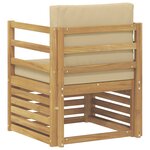 vidaXL Canapé d’extérieur Polyester Blanc