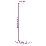 vidaXL Auvent latéral rétractable de patio 200x500 cm Crème