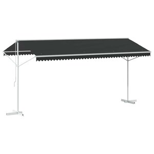 vidaXL Auvent autoportant Anthracite 5 x 3 m Polyester