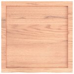vidaXL Dessus de table marron clair bois chêne massif traité