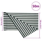 vidaXL Filet brise-vue vert et blanc 1x50 m PEHD 75 g/m²