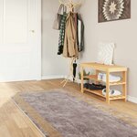 vidaXL Coureur de Tapis MARSA Gris 100 x 300 cm Polyester et PVC