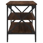 vidaXL Meuble TV Chêne marron 100x40x50 cm Bois d'ingénierie