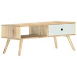 vidaXL Table basse 90x50x40 cm Bois de manguier massif