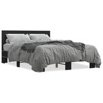 vidaXL Cadre de lit sans matelas noir 140x200 cm